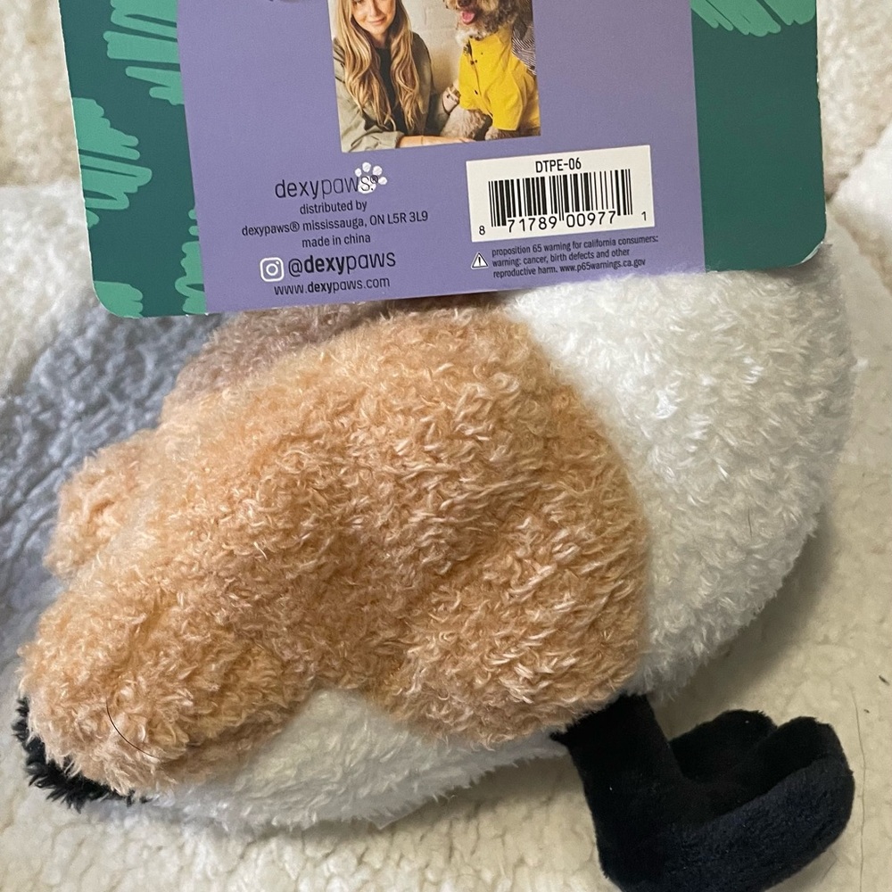 2 PIECE Dog Chew Toy Outward Hound LEMUR & Dexy Paws GOOSE - Picture 3 of 6
